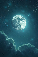 moon and stars