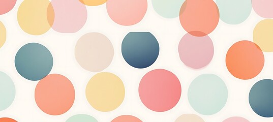 Subtle polka dot geometric pattern with pastel shadows 