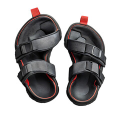 Innovative Water Resistant Sandals with Quick Dry Features Isolated on Transparent Background