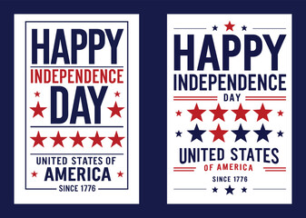 Happy Independence Day Vector Illustrations For Fourth Of July Celebration