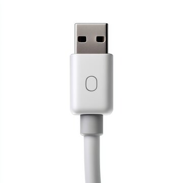 USB Type-C Cable High-Resolution Image Isolated on White