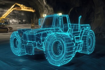 Digital mining tractor