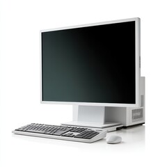 Fototapeta premium Modern All-in-One Desktop Computer Isolated on White