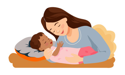 happy mother's day vector stroke editable