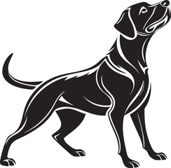 Dog vector illustration silhouette image