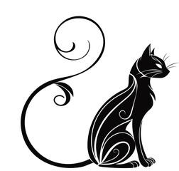 Cat vector illustration silhouette image