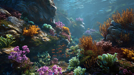 aquatic fauna in natural reef