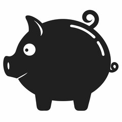 piggy bank on white background