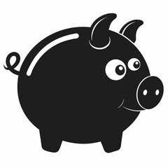 piggy bank on white background