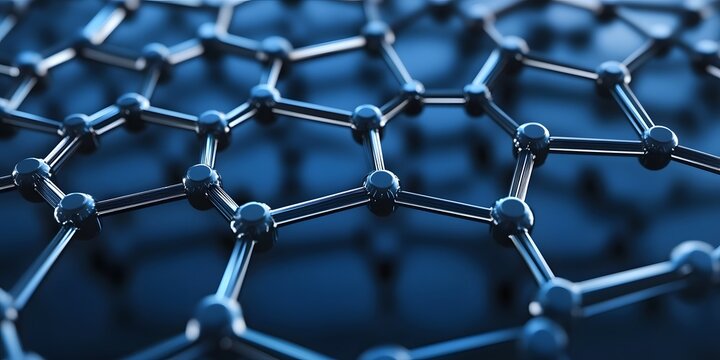 Detailed view of a complex atomic structure.