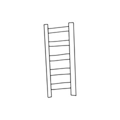 Black outline fire fighter equiptment doodles element stock. vector illustration of character firefighter