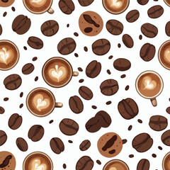coffee seamless pattern