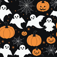halloween seamless pattern