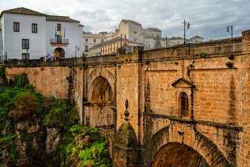 Ronda, Spain. Historic town of Andalusia. Travel and tourism beautiful cities of Spain	
