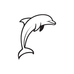 Elephant Silhouette with Raised Trunk