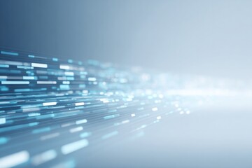 Obraz premium minimalistic composition of digital data streams symbolizing analysis large matrix grids and abstract binary code patterns