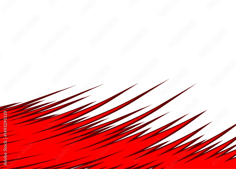 Poster abstract background with curved spike pattern and with some copy space area