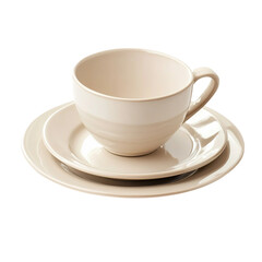  Crockery isolated on white and transparent background.