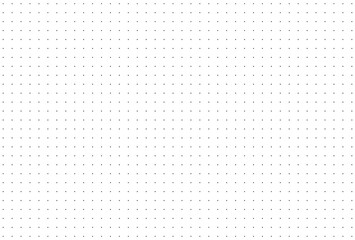 Dotted squared grid graph paper for notebooks. Pattern for bullet journal. Dotted wide background. Printable backdrop sheet.