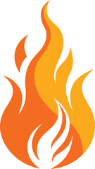 Classic silhouette flame