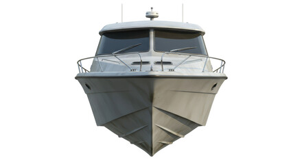 Isolated Front View Fishing Boat