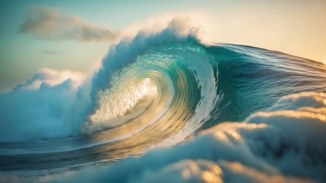 Sky-high view of wave