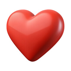 A radiant red heart glows against the void symbolizing love and connection in a digital age reflecting smooth glossy