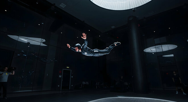 indoor skydiving,  wind tunnel,  bodyflight, Indoor Skydiving Adrenaline Rush in a Flight Chamber