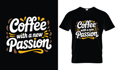 Coffee Typography T shirt Design