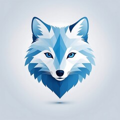 Obraz premium Majestic Arctic Fox Geometric Low Poly Illustration