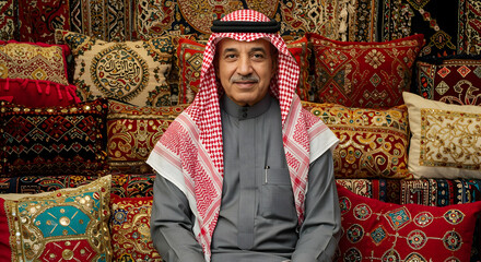 Arab businessman portrait traditional clothing Saudi Arabia culture heritage success entrepreneur middle east