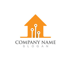 Home building  logo and symbol vector image