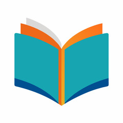 Open-book-icon on white background, Instant Digital Download.