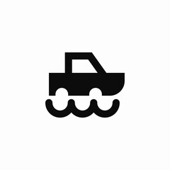car obstacle icon sign vector