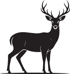 deer silhouette vector template here