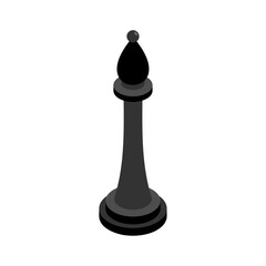 Elephant Chess piece isolated. Piece for playing chess