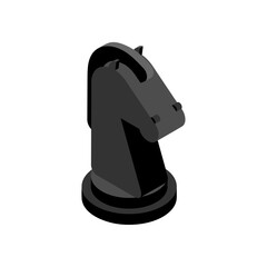 Knight Chess piece isolated. Piece for playing chess