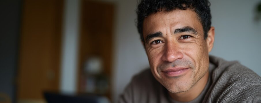 Empowerment and technology: latino man with prosthetic arm experiencing virtual reality