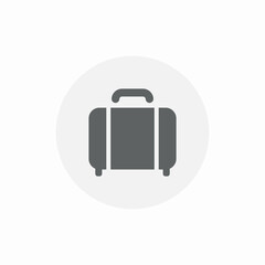 luggage suitcase icon sign vector