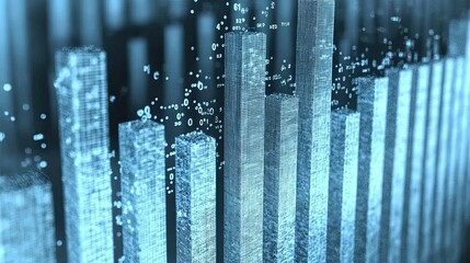 Business finance and investment, Data analysis, Businessman using tablet analyzing graph. futuristic illustration