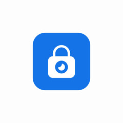 secure lens icon sign vector