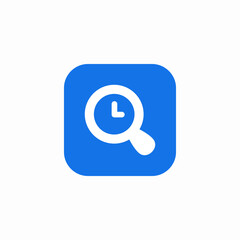 time search icon sign vector