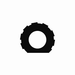 vehicle tire icon sign vector
