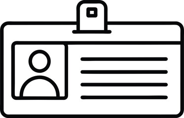 ID Card Badge Icon Design Template