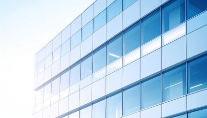 Moderno Interior de Oficina con Amplias Ventanas - Espacio de Trabajo, Luz Natural, Diseño

