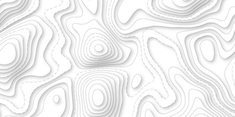 Abstract Luxury paper cut background, Abstract decoration, white pattern lines gradients, 3d Vector illustration. Realistic papercut decoration textured with wavy layers.
