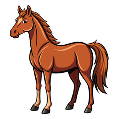 Obraz premium Horse clipart isolated on white background