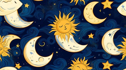 眠れる太陽と月