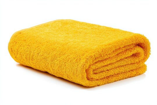 Soft, fluffy yellow towel. Perfect for the beach or bath.