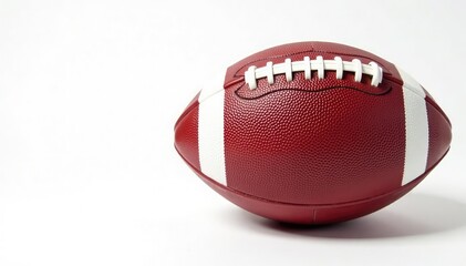 Fototapeta premium Close-up of an american football on white background, run, pigskin, extra point